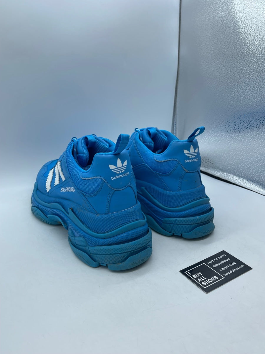 Balenciaga Triple S adidas Blue White 46 (Moderately Worn Pre-Owned) - Image 4