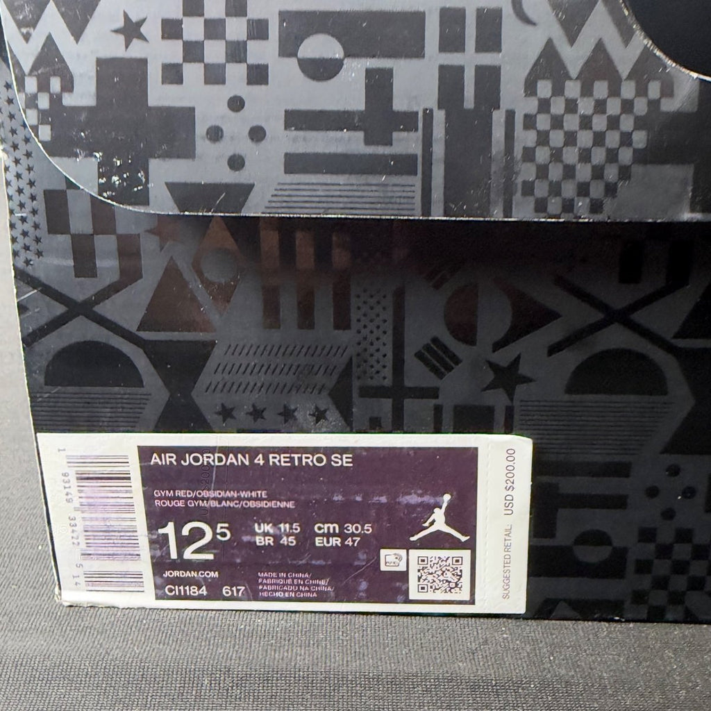 Jordan 4 Retro FIBA (2019) (Size 12.5) - aux