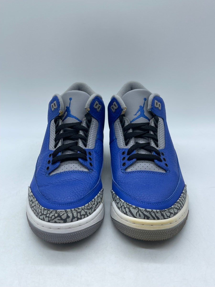 Jordan 3 Retro Varsity Royal Cement 8 (Moderately Worn Pre-Owned) - Image 2