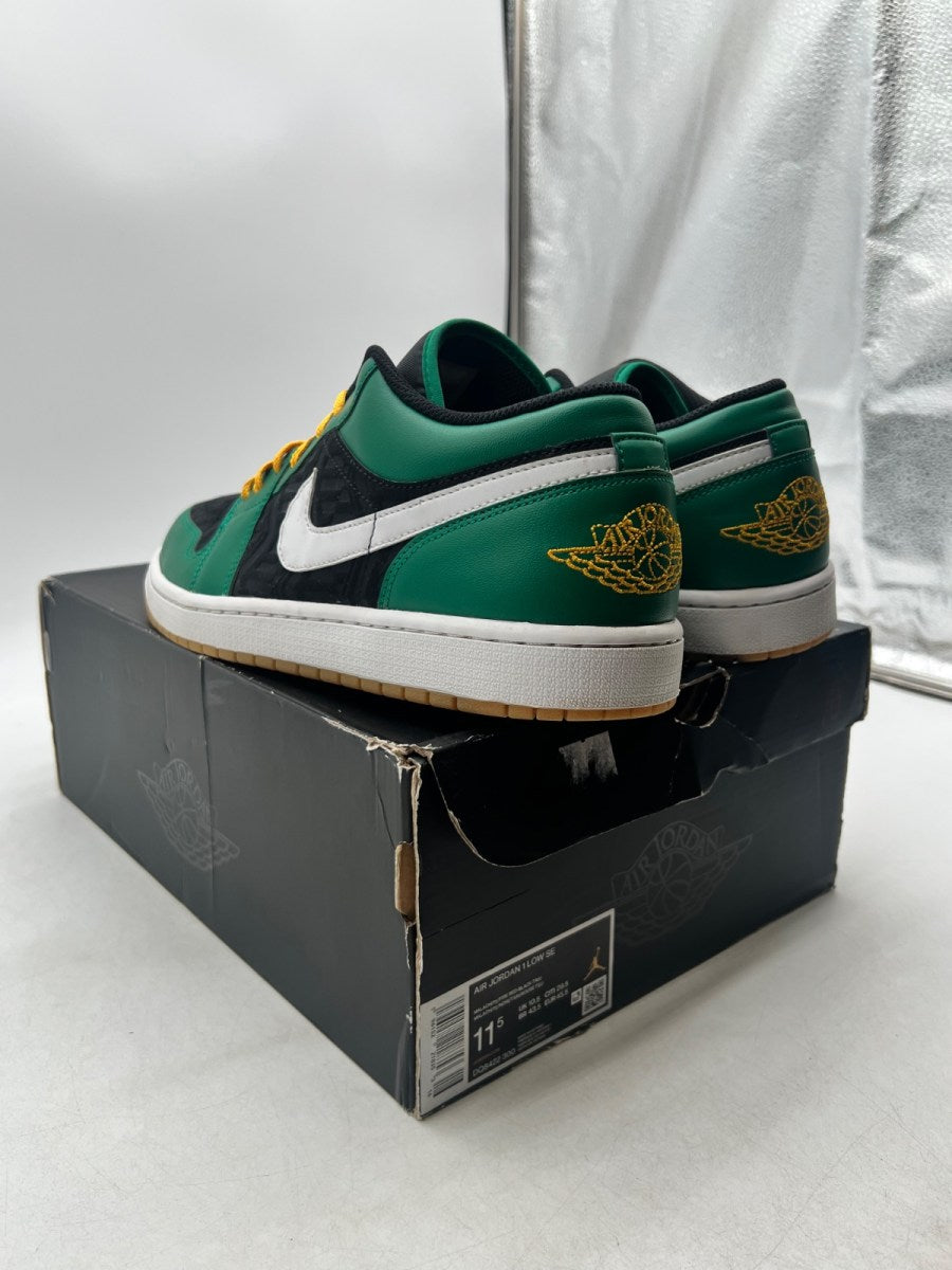 Jordan 1 Low SE Holiday Special (2022) 11.5 (Lightly Worn Pre-Owned)JordanMalachite/Black/Taxi/Fire Red - Image 6
