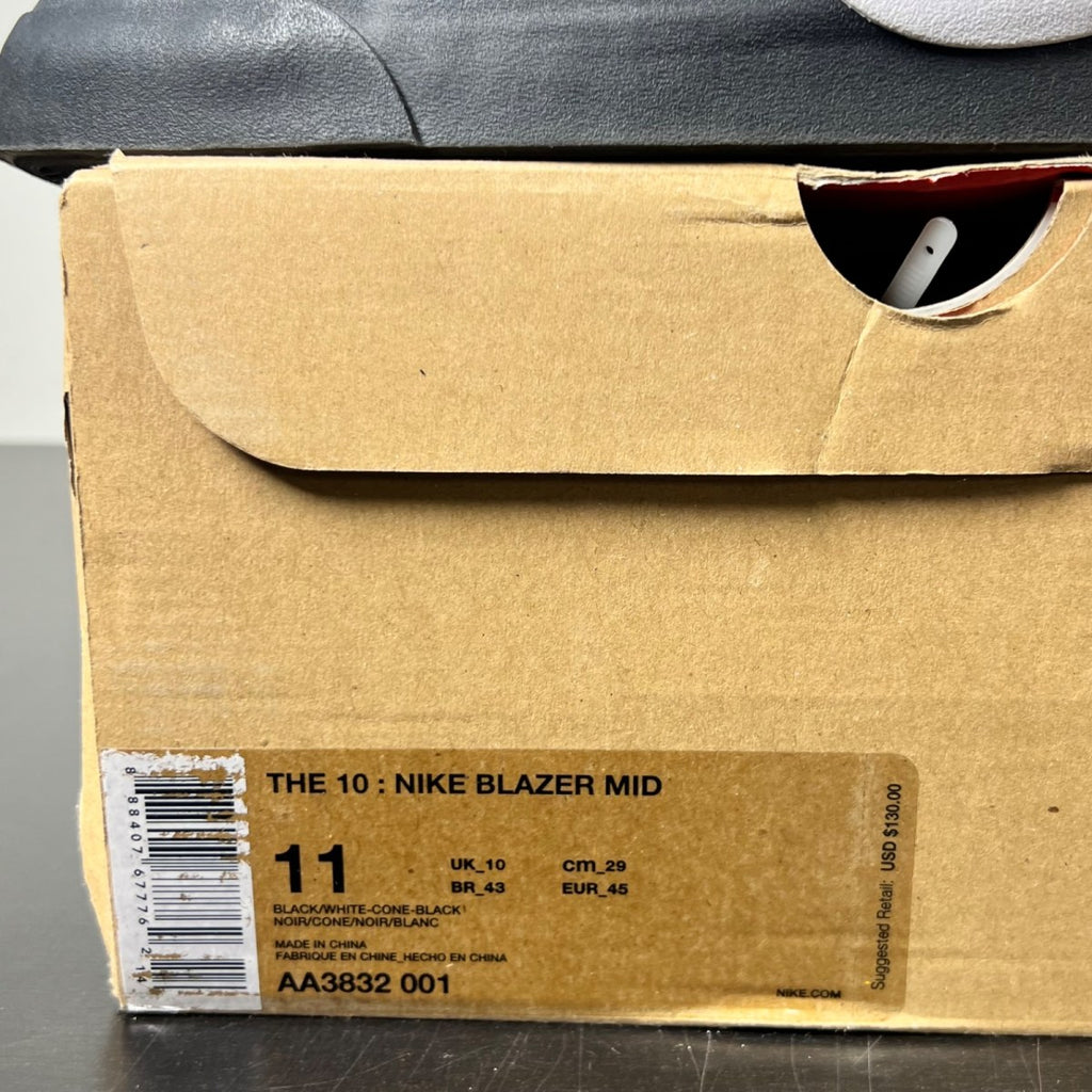 Nike Blazer Mid Off-White Grim Reaper 11 (Lightly Worn Pre-Owned)NikeBlack/White-Cone-Black - Image 4