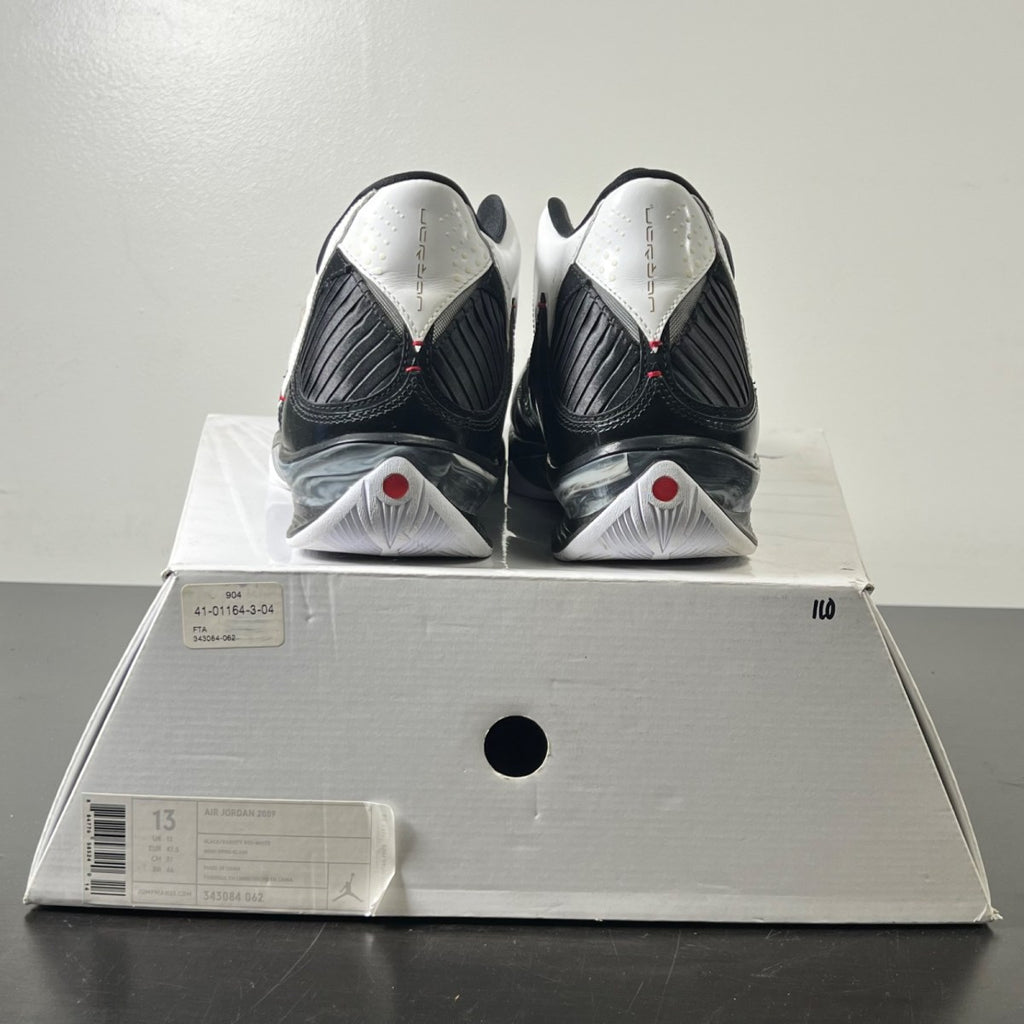 Jordan 2009 Black White 13 (Moderately Worn Pre-Owned)JordanBlack/Varsity Red-White - Image 5