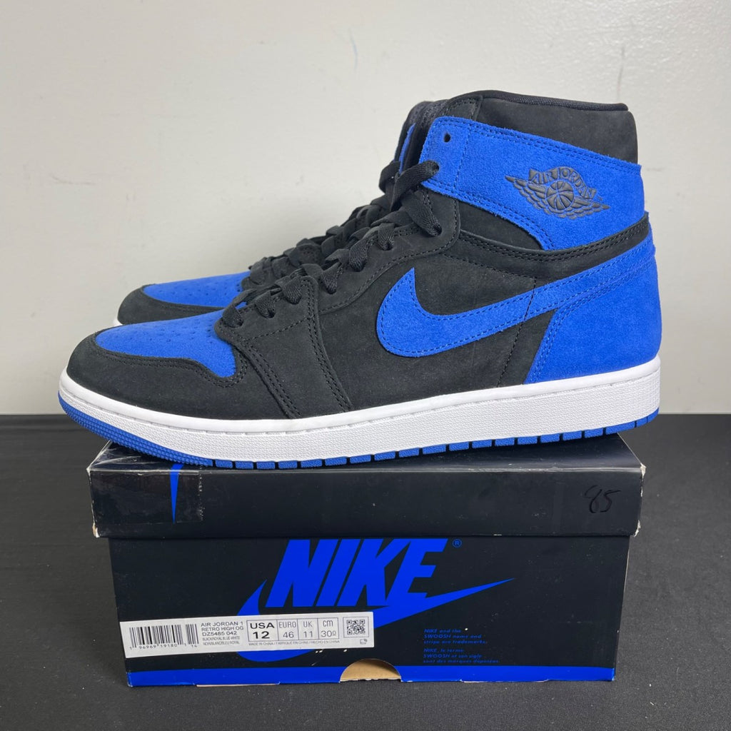 Jordan 1 Retro High OG Royal Reimagined 12 (Moderately Worn Pre-Owned)JordanBlack/Royal Blue/White - Image 3