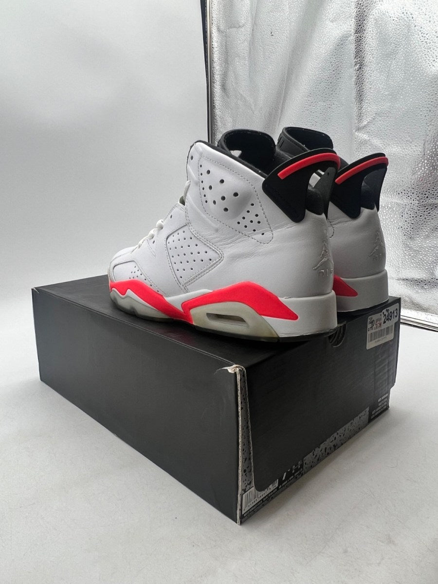 Jordan 6 Retro Infrared White (2014) 7.5 (Lightly Worn Pre-Owned)JordanWhite/Infrared - Image 6