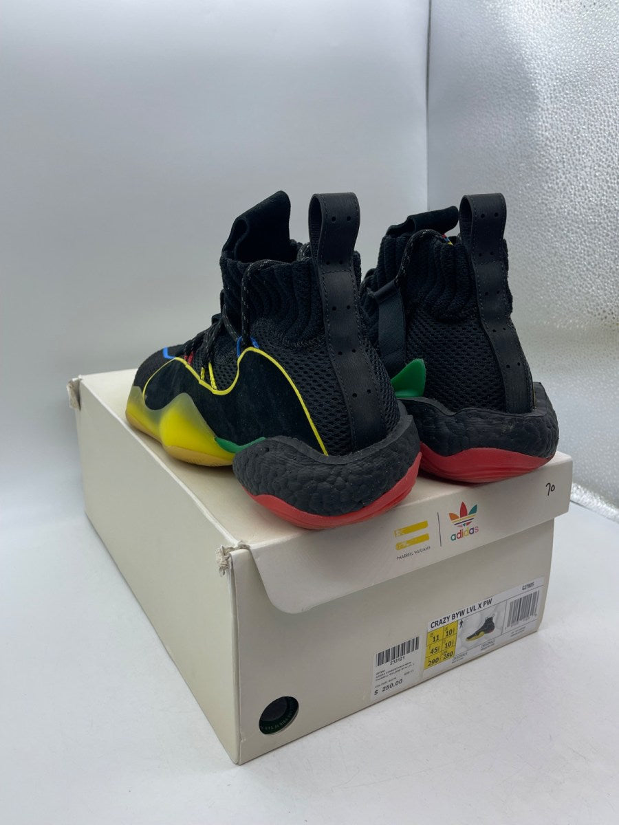 adidas Crazy BYW X Pharrell Gratitude and Empathy 11 (Moderately Worn Pre-Owned)adidasBlack/Multi-Color - Image 4