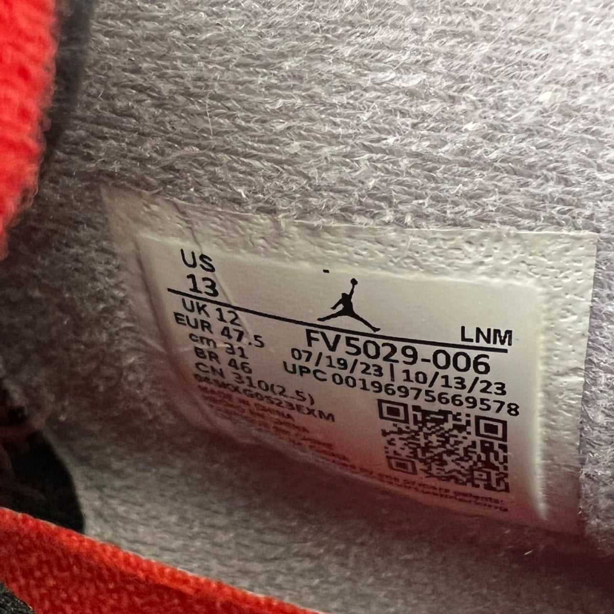 Jordan 4 Retro Bred Reimagined 13 (Lightly Worn Pre-Owned)JordanBlack/Cement Grey/Varsity Red/Summit White