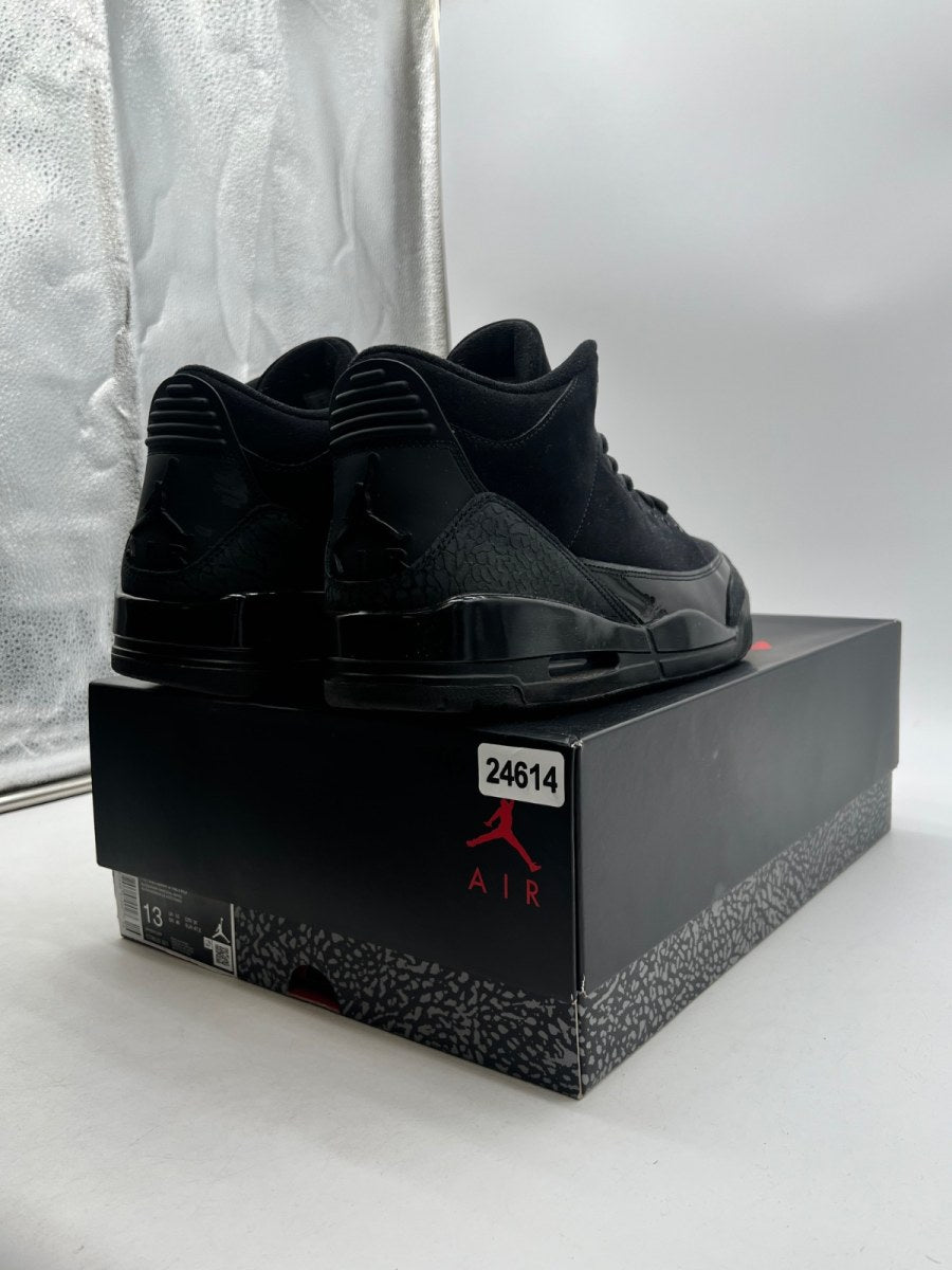 Jordan 3 Retro Black Cat (2025) 13 (Lightly Worn Pre-Owned)JordanBlack/Dark Charcoal/Black - Image 5