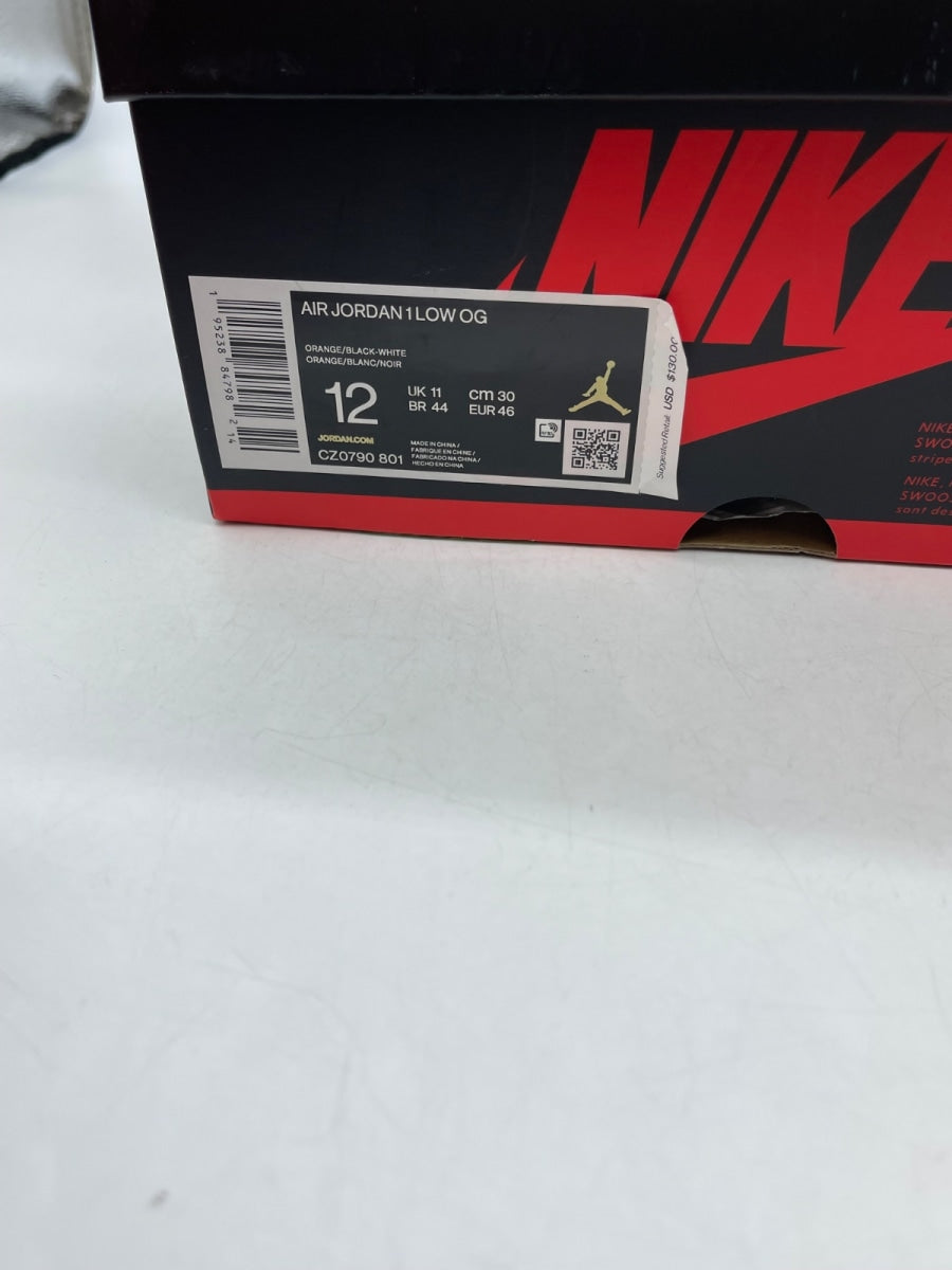 Jordan 1 Low Starfish 12 (Moderately Worn Pre-Owned)JordanStarfish/White-Black - Image 9