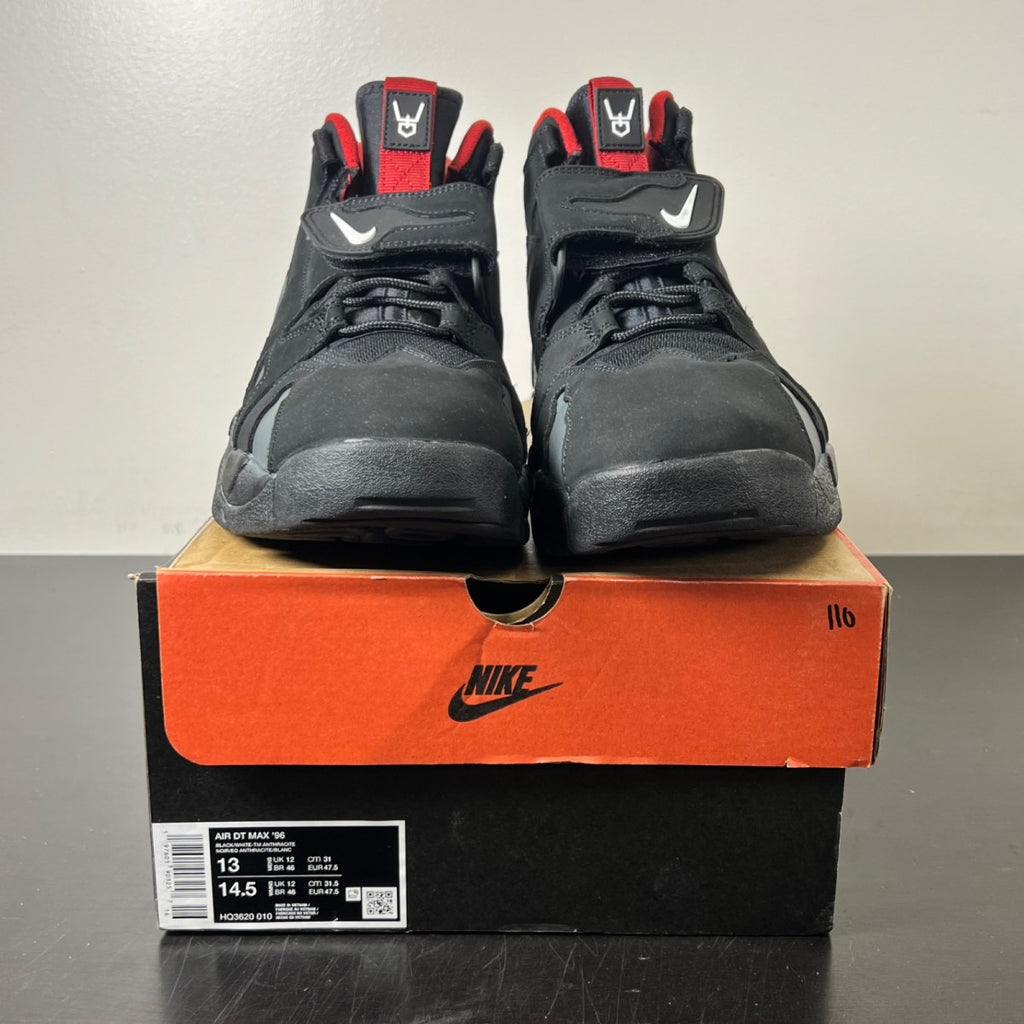 Nike Air DT Max '96 Falcons 13 (Lightly Worn Pre-Owned)NikeBlack/White/Team Anthracite/Metallic Silver/Fire Red - Image 2