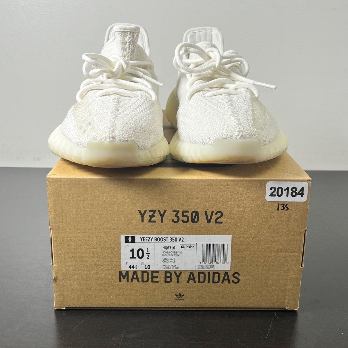 adidas Yeezy Boost 350 V2 Bone 10.5 (Lightly Worn Pre-Owned)adidasBone/Bone/Bone - Image 2