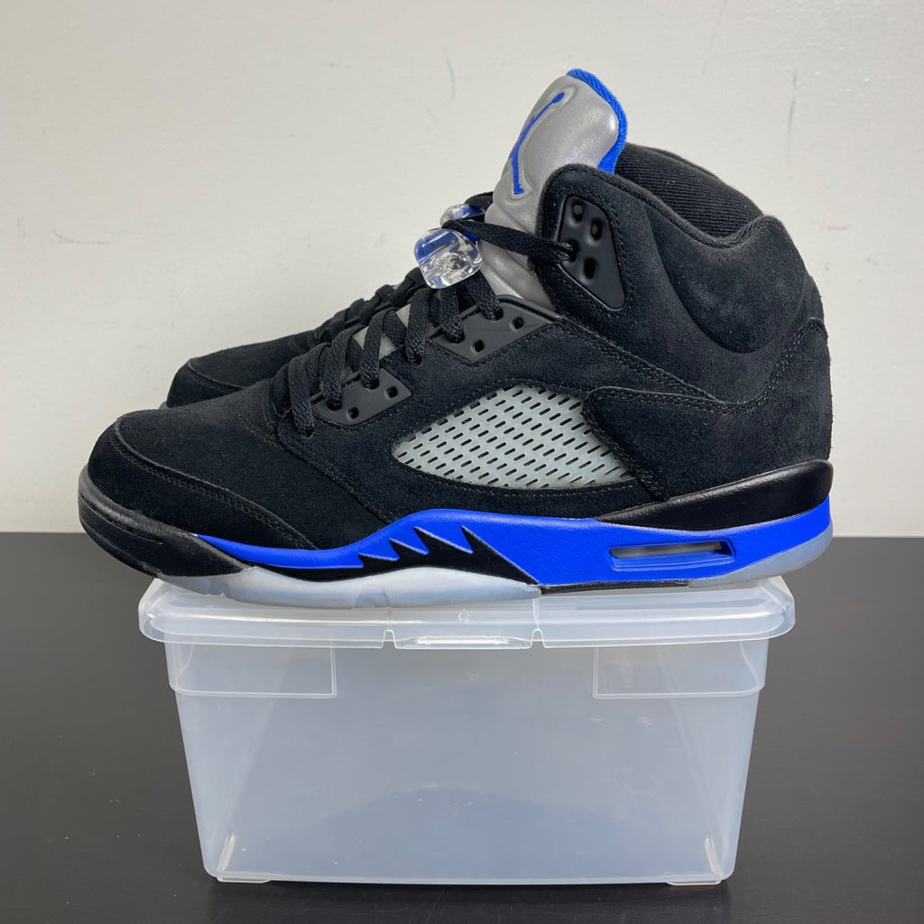 Jordan 5 Retro Racer Blue 11 (Moderately Worn Pre-Owned)JordanBlack/Racer Blue-Reflective Silver - Image 3