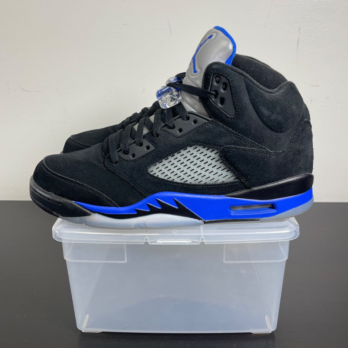 Jordan 5 Retro Racer Blue 11 (Moderately Worn Pre-Owned)JordanBlack/Racer Blue-Reflective Silver - Image 3