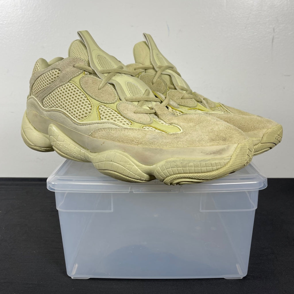 adidas Yeezy 500 Super Moon Yellow 14 (Moderately Worn Pre-Owned)adidasSuper Moon Yellow/Super Moon Yellow/Super Moon Yellow - Image 1