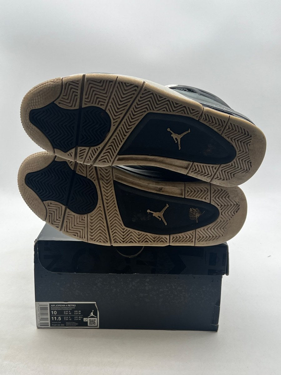 Jordan 4 Retro Fear (2024) 10 (Heavily Worn Pre-Owned)JordanBlack/White/Anthracite/Black/Pure Platinum - Image 8