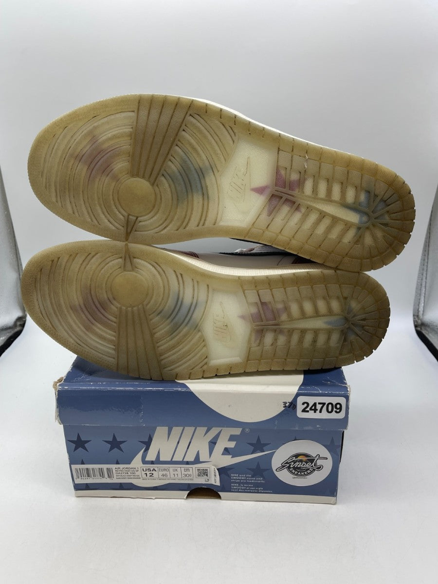 Jordan 1 Retro High Trophy Room Chicago 12 (Moderately Worn Pre-Owned)JordanWhite/Varsity Red-Sail-Black - Image 7