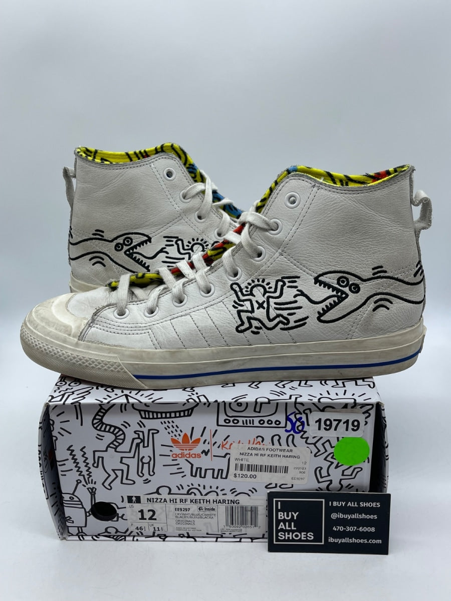 Keith Haring x adidas Nizza High RF 'Pop Art' 12 (Moderately Worn Pre-Owned) - Image 1