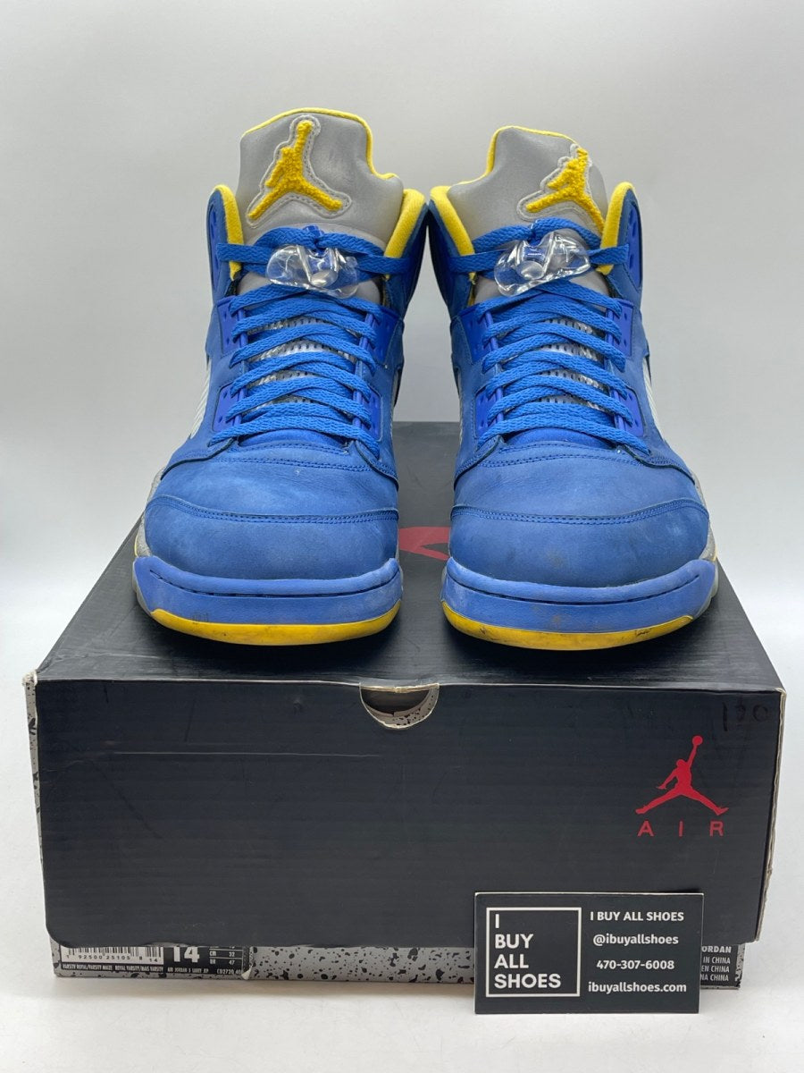 Jordan 5 Retro JSP Laney Varsity Royal 14 (Moderately Worn Pre-Owned) - Image 2