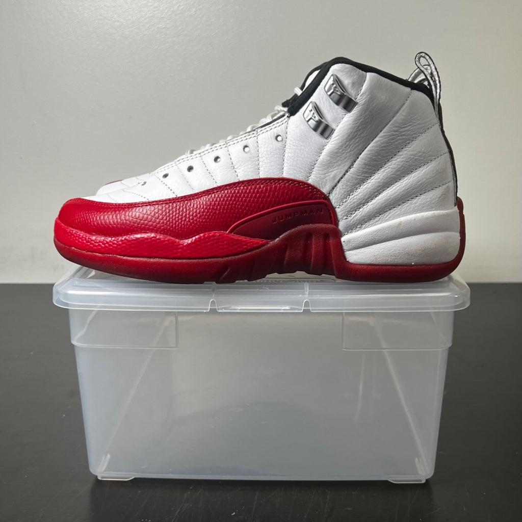 Jordan 12 Retro Cherry (2023) (GS) 4.5Y (Heavily Worn Pre-Owned)JordanWhite/Black/Varsity Red - Image 3