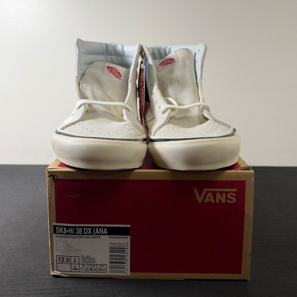 Vans Sk8-Hi 38 DX 'Cream White' (Size 12) - Image 2