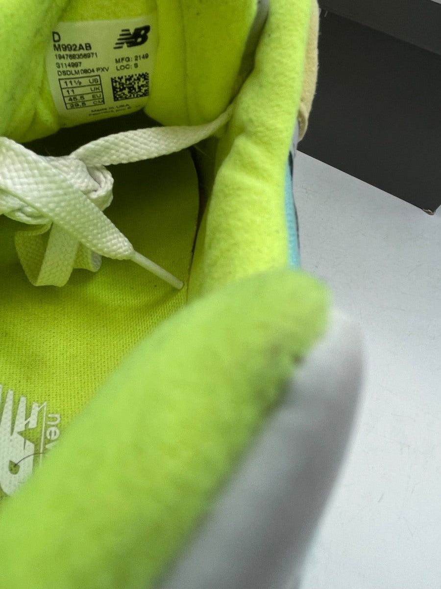 New Balance 992 Yellow Beige 11.5 (Moderately Worn Pre-Owned)New BalanceYellow/Beige-Green - Image 8