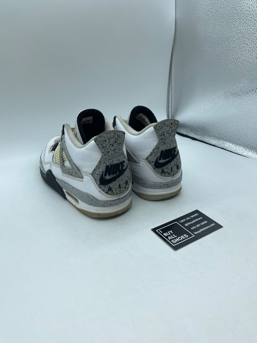 Jordan 4 Retro White Cement (2016) 8.5 (Heavily Worn Pre-Owned) - Image 4