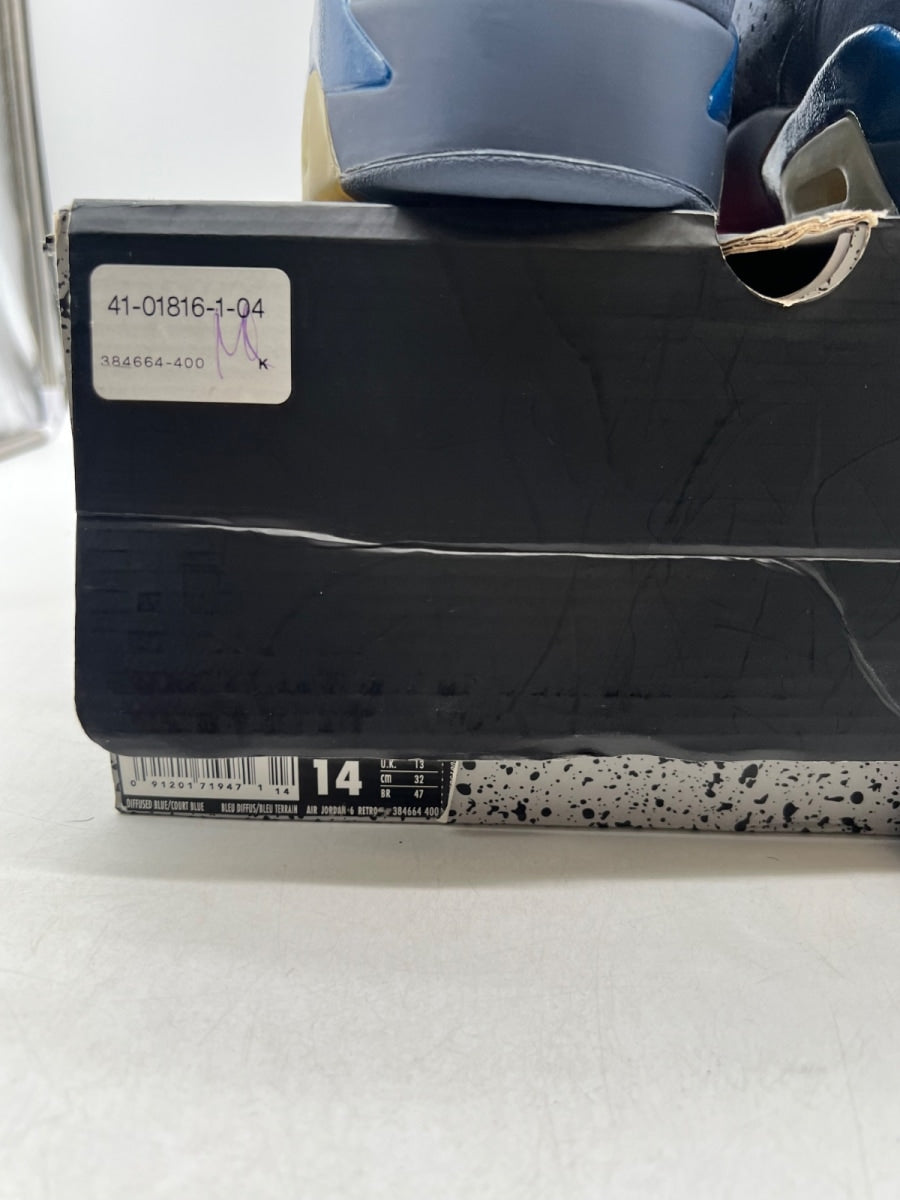 Jordan 6 Retro Diffused Blue 14 (Moderately Worn Pre-Owned) - Image 6