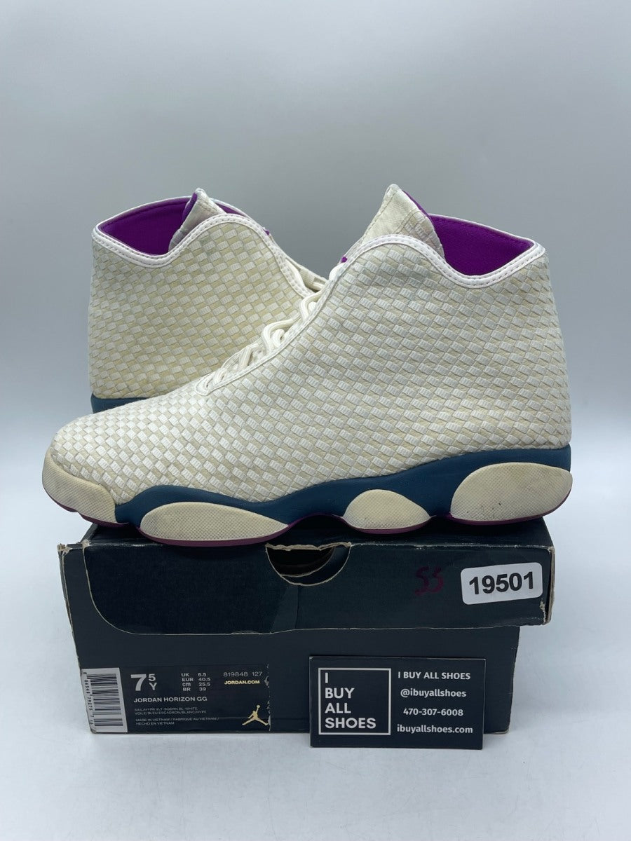 Air Jordan Horizon GS 'Sail Hyper Violet' 7.5 (Moderately Worn Pre-Owned) - Image 1