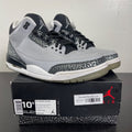 Jordan 3 Retro Wolf Grey 10.5 (Moderately Worn Pre-Owned)JordanWolf Grey/Metallic Silver/Black/White - Image 1