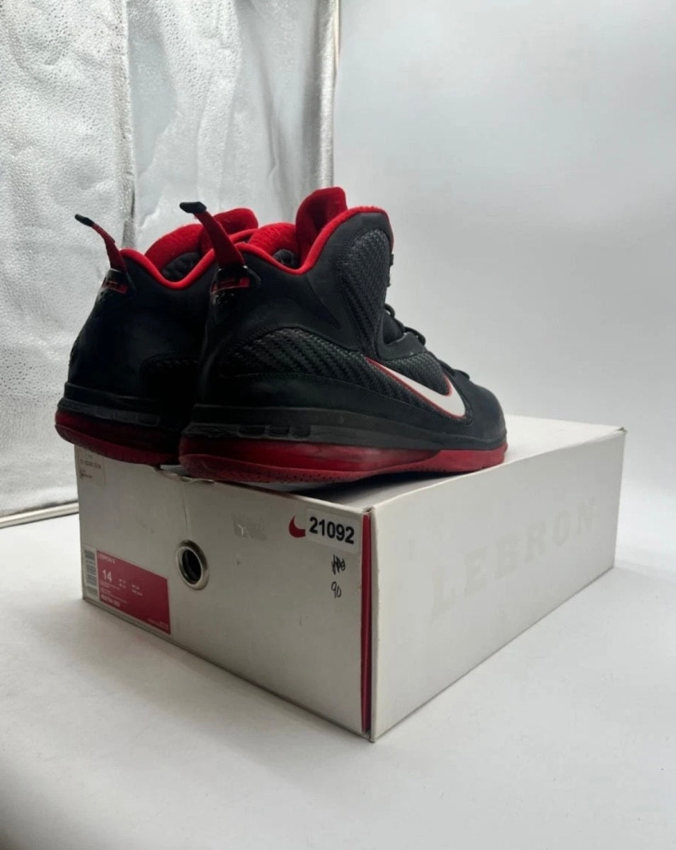 Nike LeBron 9 Miami Heat Away 14 (Moderately Worn Pre-Owned)NikeBlack/White/Red - Image 5