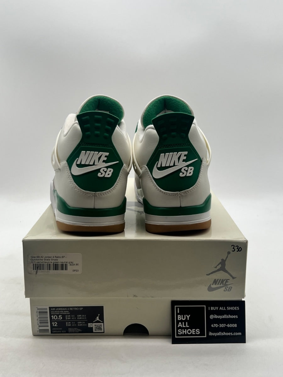 Jordan 4 Retro SB Pine Green 10.5 (Lightly Worn Pre-Owned) - Image 3