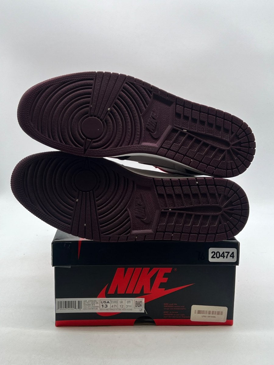 Jordan 1 Retro High OG Bordeaux 13 (Lightly Worn Pre-Owned) - Image 8