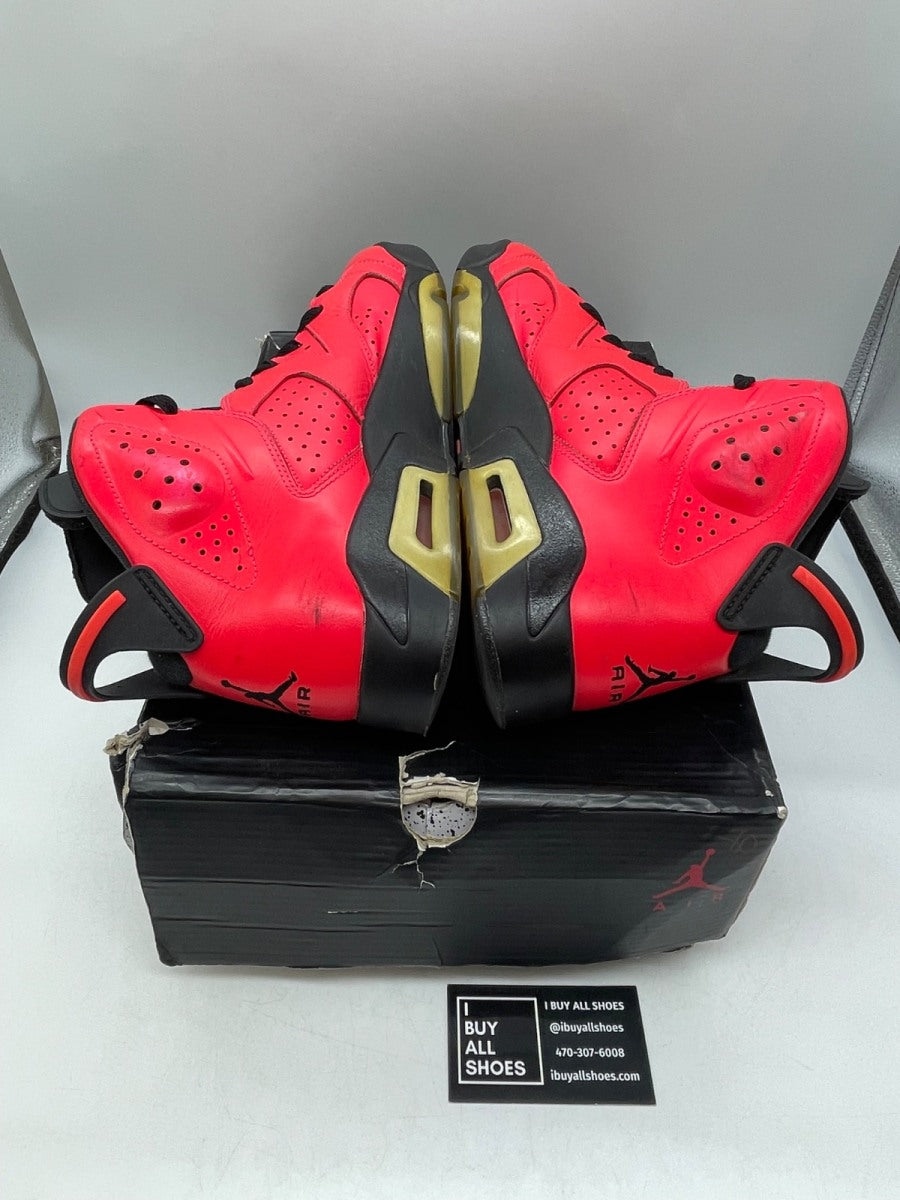 Jordan 6 Retro Infrared 23 (Toro) 9.5 (Heavily Worn Pre-Owned) - Image 6