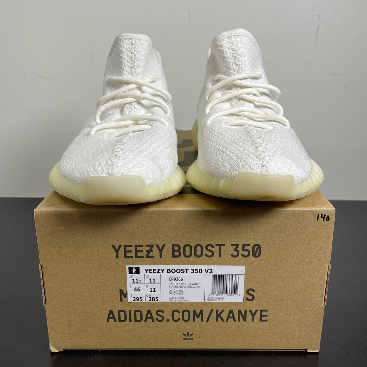 adidas Yeezy Boost 350 V2 Cream 11.5 (Moderately Worn Pre-Owned)adidasCream/White - Image 2