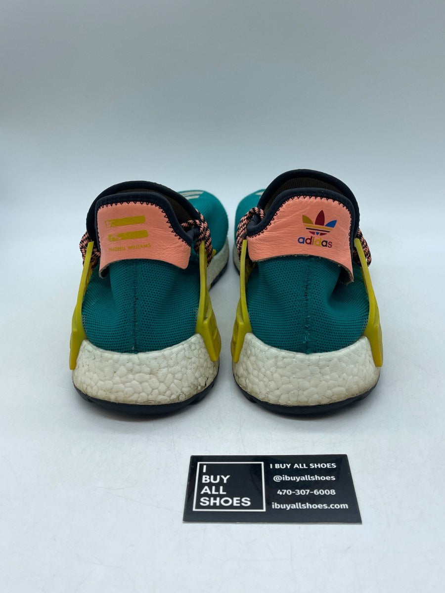 adidas Human Race NMD Pharrell Sun Glow 13 (Heavily Worn Pre-Owned) - Image 3
