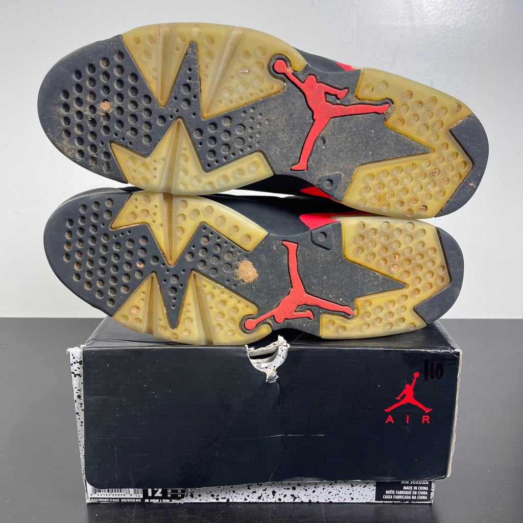 Jordan 6 Retro Infrared Black (2014) 12 (Moderately Worn Pre-Owned)JordanBlack/Infrared23-Black - Image 5