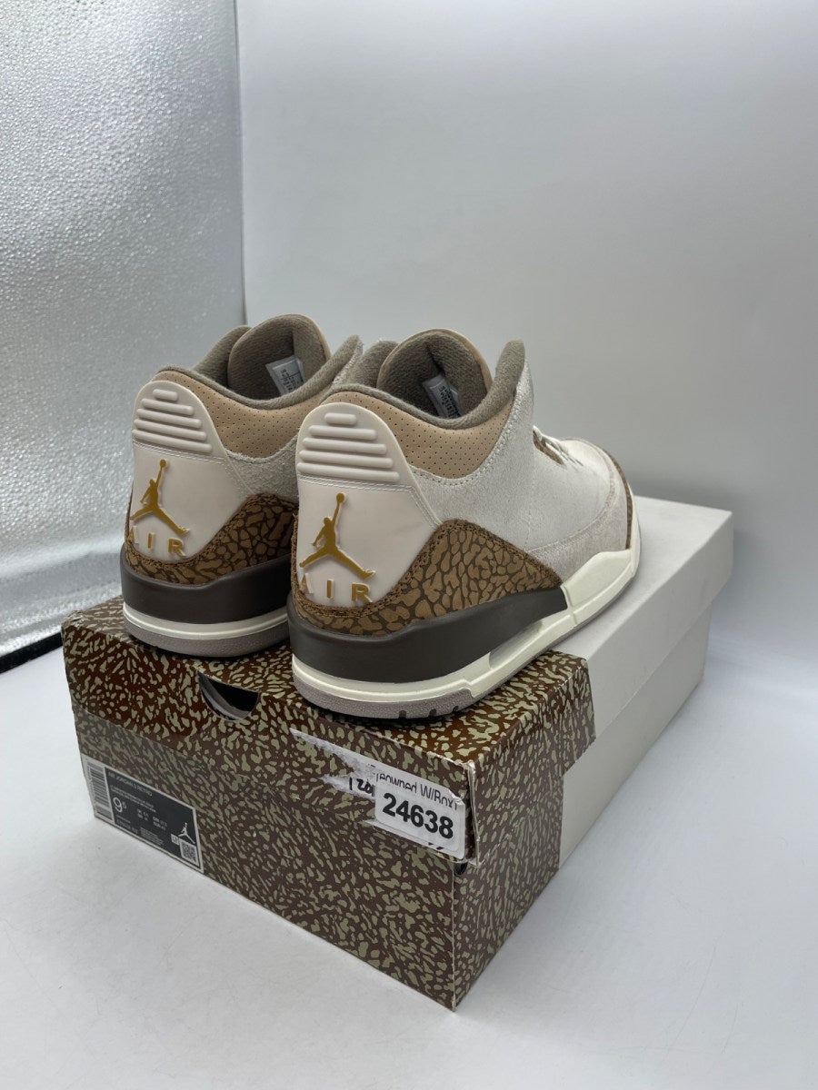 Jordan 3 Retro Palomino 9.5 (Moderately Worn Pre-Owned)JordanLight Orewood Brown/Metallic Gold/Light British Tan/Palomino - Image 5