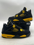 Jordan 4 Retro Thunder (2023) 12 (Lightly Worn Pre-Owned)JordanBlack/Tour Yellow - Image 1