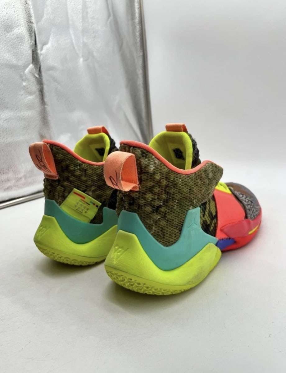 Jordan Zer0.2 SP Why Not? 11.5 (Lightly Worn Pre-Owned)JordanCamo Green/Volt/Infrared/Hyper Turquoise - Image 5