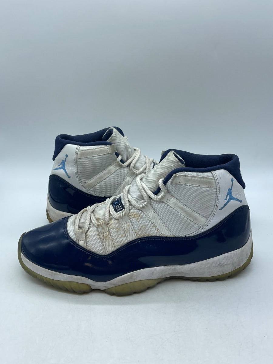 Jordan 11 Retro UNC Win Like 82 12 (Moderately Worn Pre-Owned)JordanWhite/University Blue-Midnight Navy - Image 1