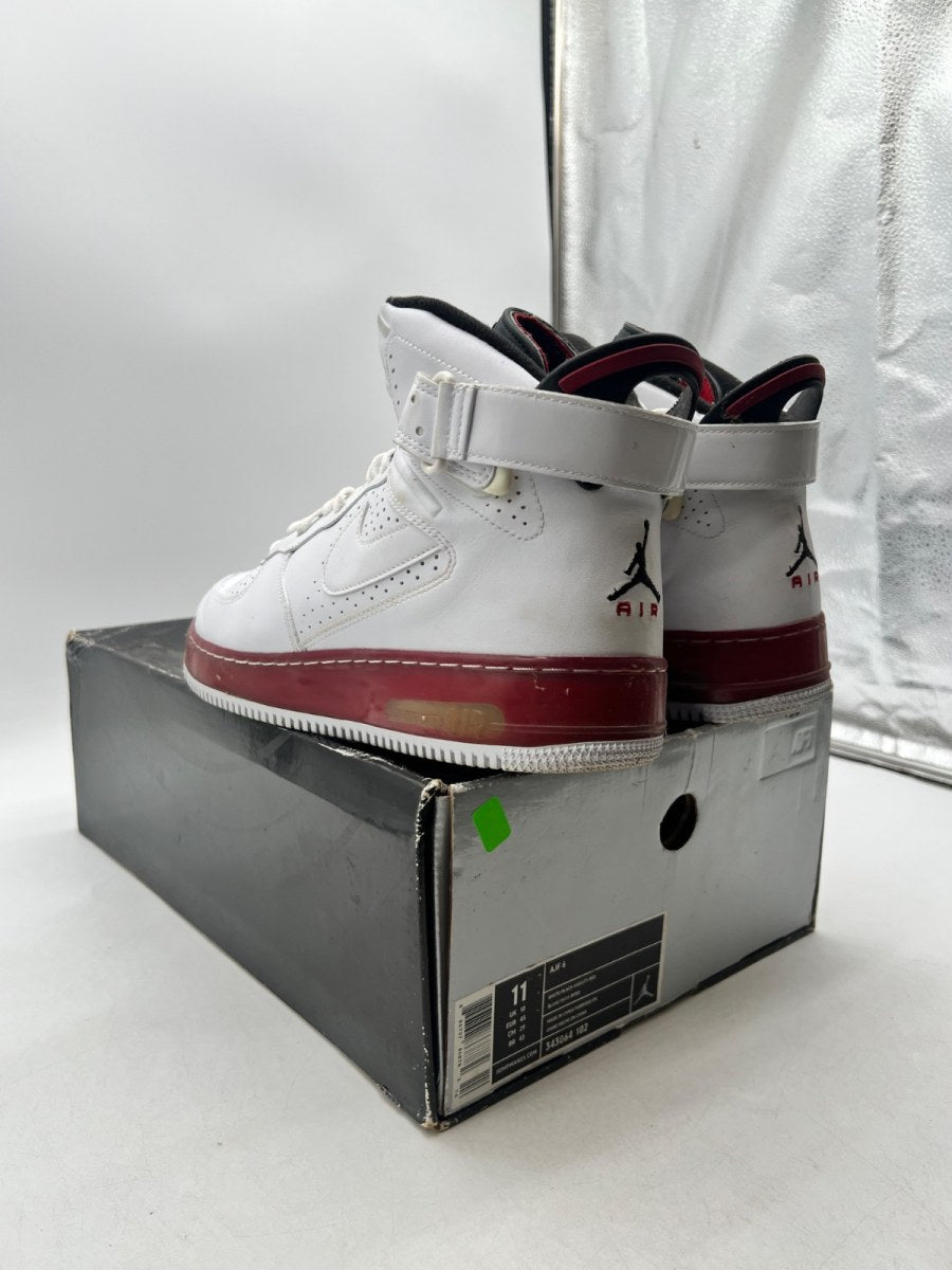 Jordan Fusion 6 Varsity White Red 11 (Moderately Worn Pre-Owned)JordanWhite/Black-Varsity Red - Image 6