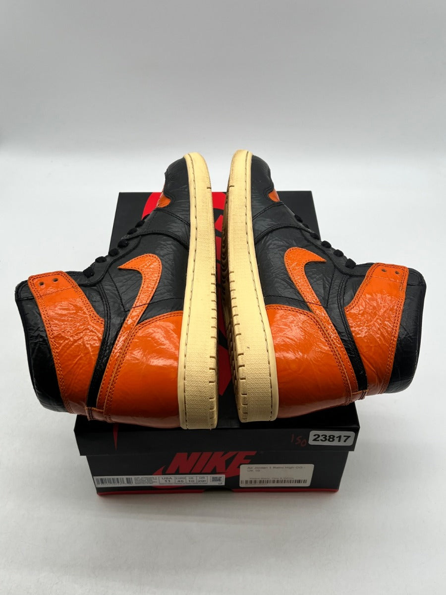 Jordan 1 Retro High Shattered Backboard 3.0 11 (Moderately Worn Pre-Owned)JordanBlack/Pale Vanilla-Starfish - Image 9