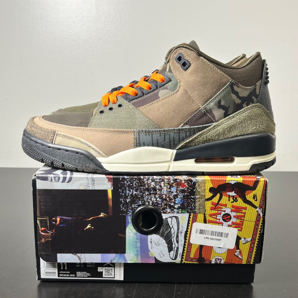 Jordan 3 Retro Patchwork Camo 11 (Lightly Worn Pre-Owned)JordanDark Hazel/Multi-Color - Image 3
