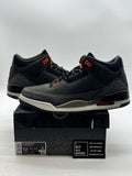 Jordan 3 Retro Fear Pack (2023) 12 (Lightly Worn Pre-Owned) - Image 1