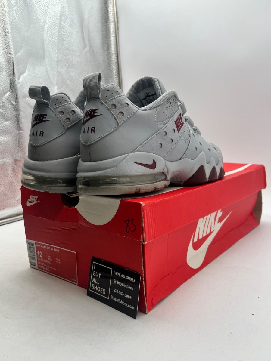 Nike Air Max 2 CB '94 Low Wolf Grey Team Red 12 (Lightly Worn Pre-Owned) - Image 5