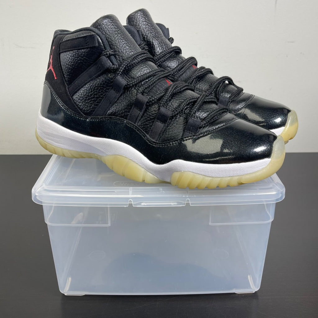 Jordan 11 Retro 72-10 9 (Moderately Worn Pre-Owned)JordanBlack/Gym Red-White-Anthracite - Image 1