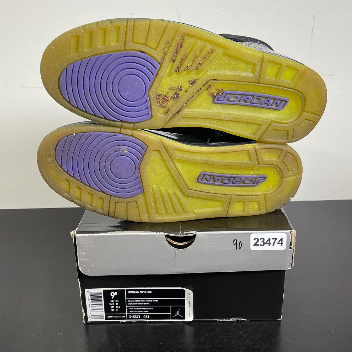 Air Jordan SpizIke 'Citron' 9.5 (Moderately Worn Pre-Owned)Air Jordan - Image 5