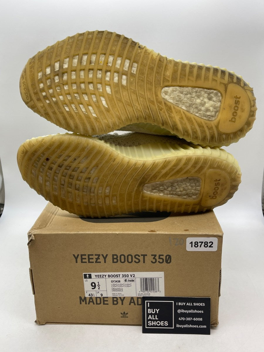adidas Yeezy Boost 350 V2 Light 9.5 (Heavily Worn Pre-Owned) - Image 7