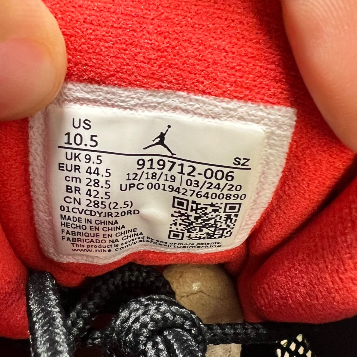 Jordan 11 Retro Low IE Black Cement 10.5 (Lightly Worn Pre-Owned)JordanBlack/Fire Red-Cement Grey-White - Image 7