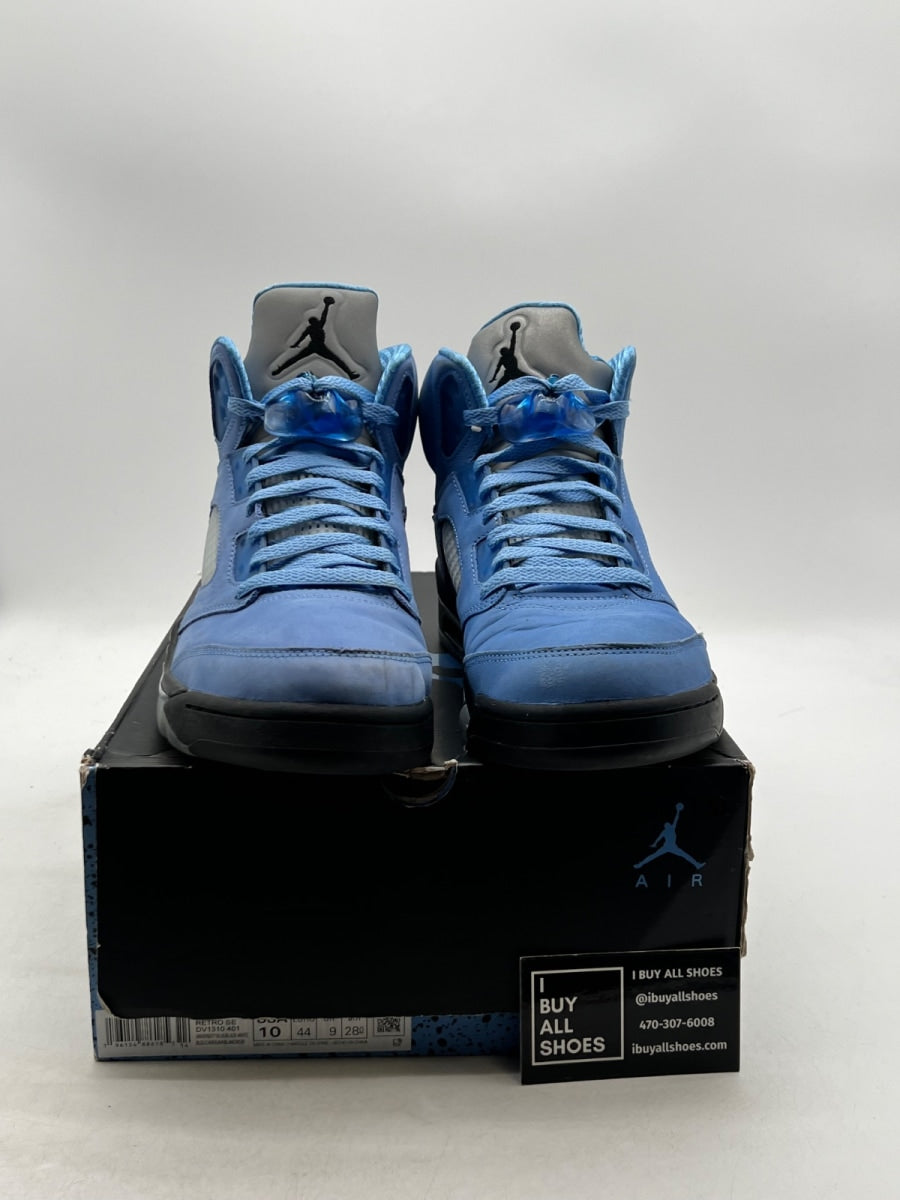 Jordan 5 Retro UNC University Blue 10 (Moderately Worn Pre-Owned) - Image 2