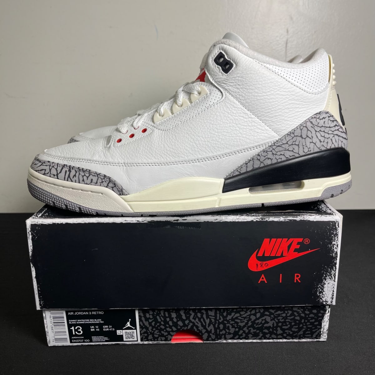 Jordan 3 Retro White Cement Reimagined (Size 13) - aux